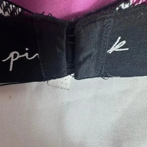 Pink Victoria’s Secret wear anywhere lightly lined red plaid bra size 34DD - Picture 8 of 11